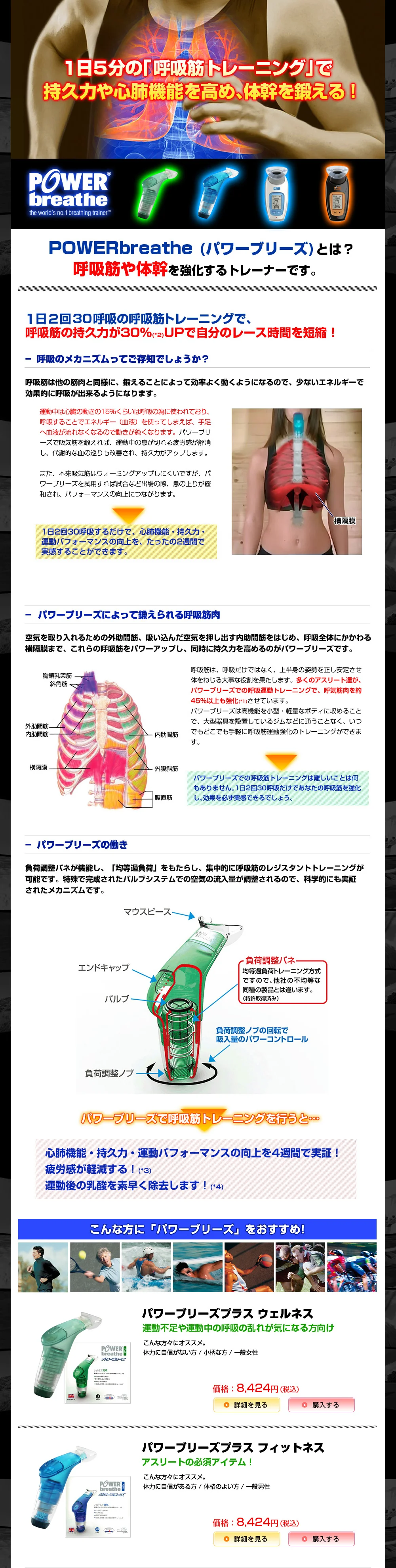 パワーブリーズ ランネット広告